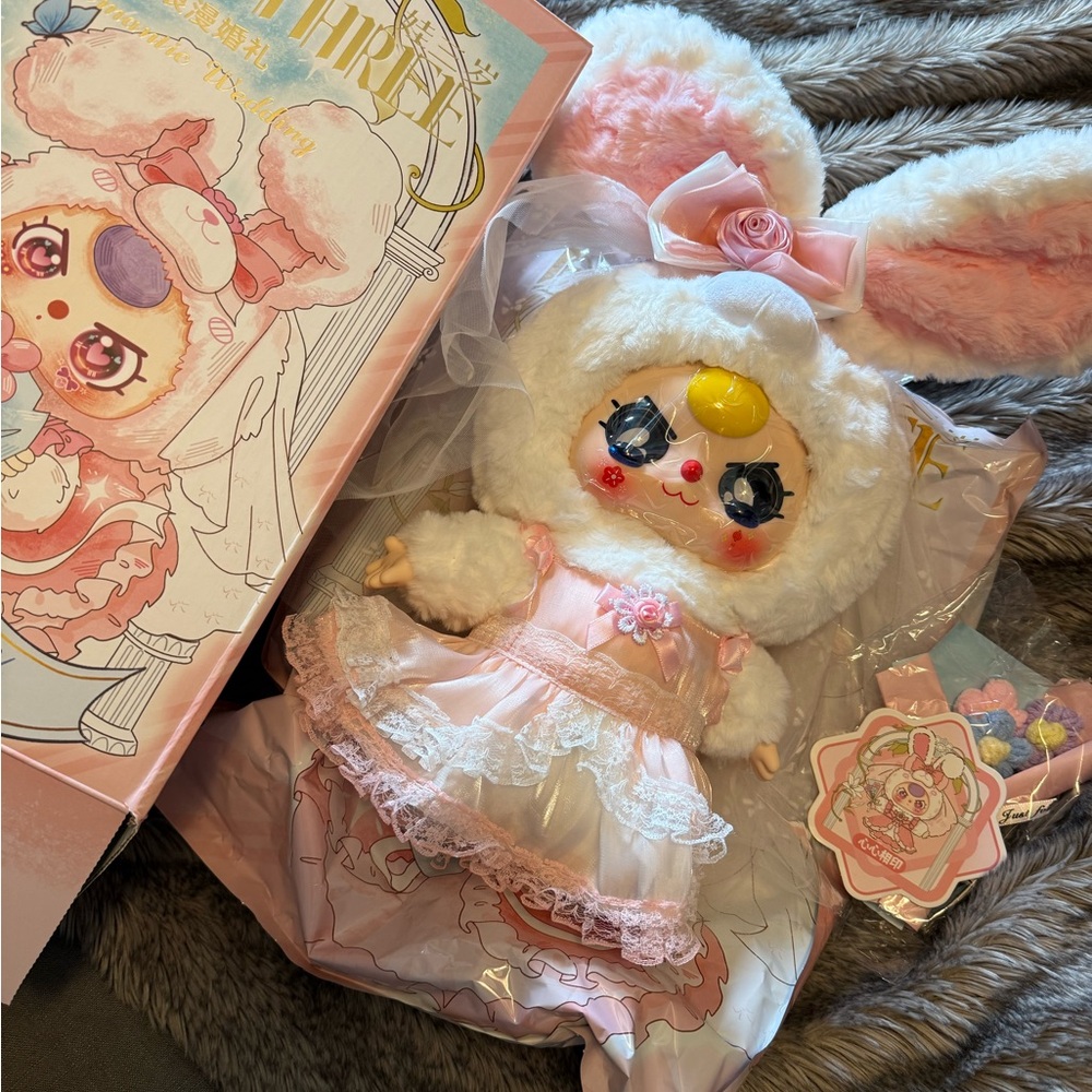 Baby Three BB3 Romantic Wedding Lovely Wedding Confirmed White Bunny Bride